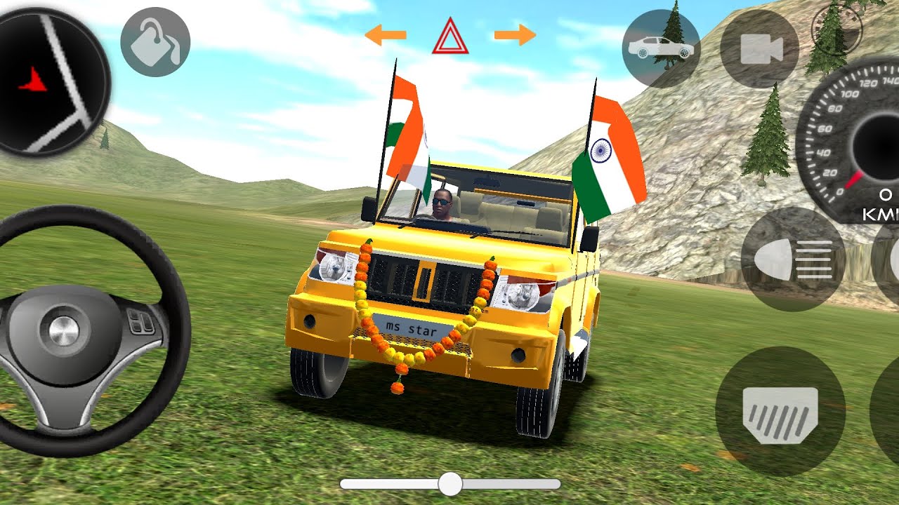 DOLLAR (SONG)🔥INDIAN VILLAGE OFFER ROAD MAHINDRA THAR🔥 INDIAN CARS SIMULATOR 3D#mahindrathar 
