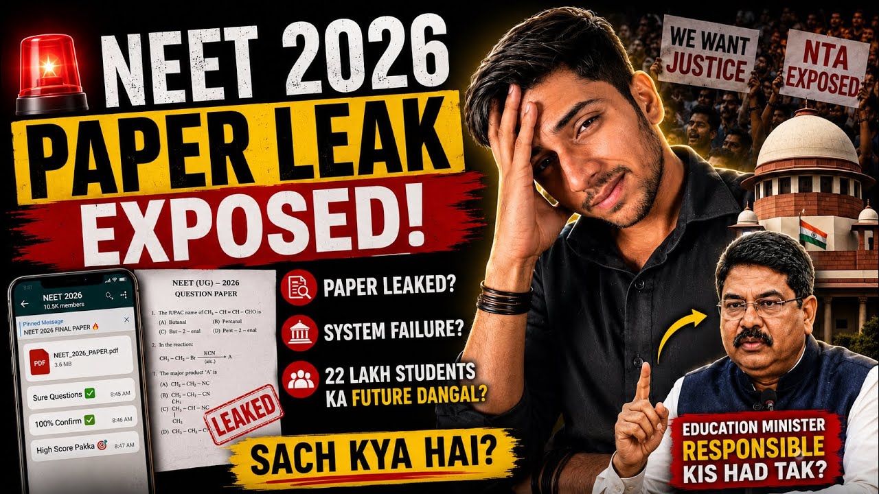 NEET 2026 EXPOSED 🔥 | NTA & Education Ministry Under Fire