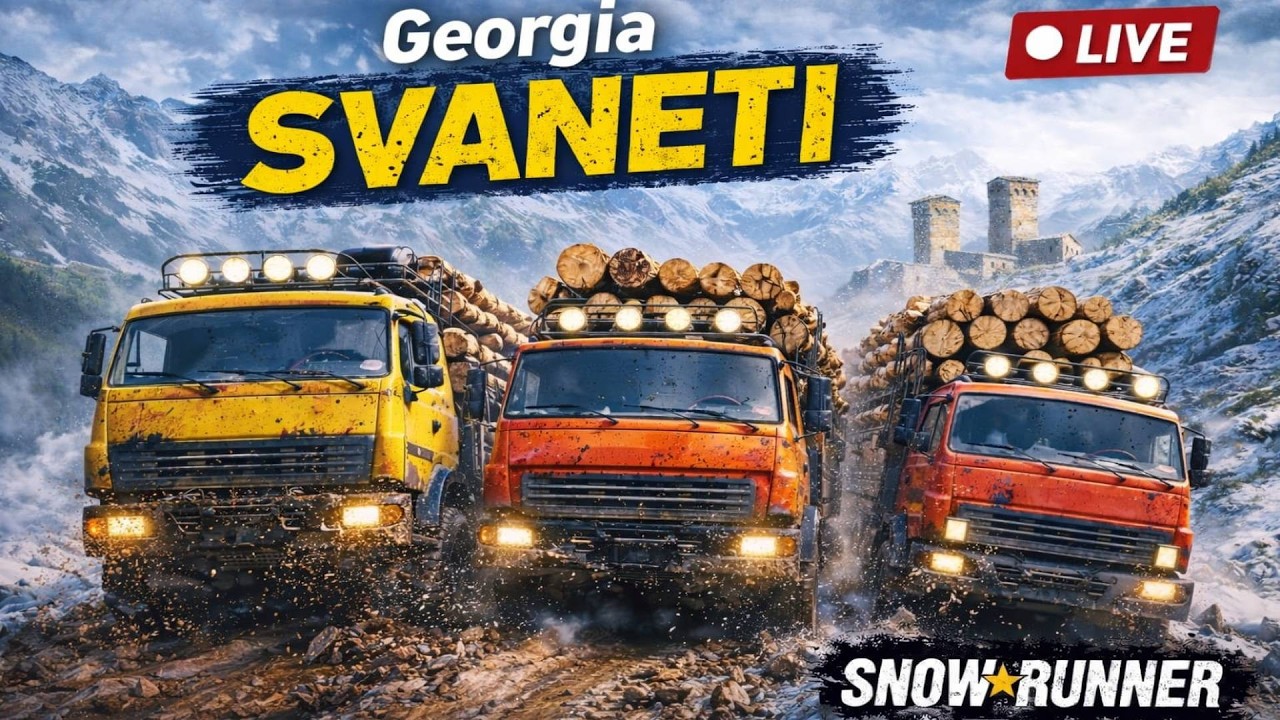 🔴  SnowRunner 🔴 Zurdanian Valley - სვანეთის #2🔴 !