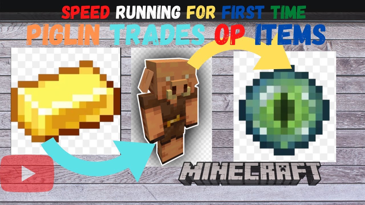 Minecraft But Piglin Trades SUPER OP ITEMS (Speed Running)