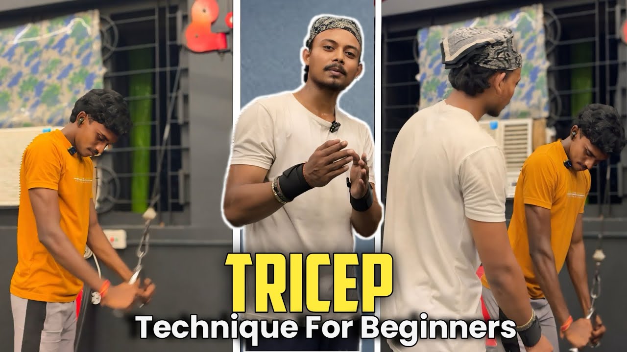 Tricep Technique For Beginners💪🏻 | SKDESTROYER |…#gym #tricepsworkout #beginners #fitness 