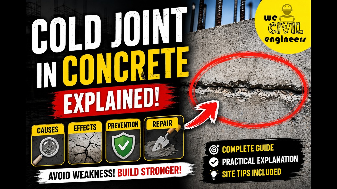 Cold Joint in Concrete Explained! Causes, Effects, Prevention & Repair