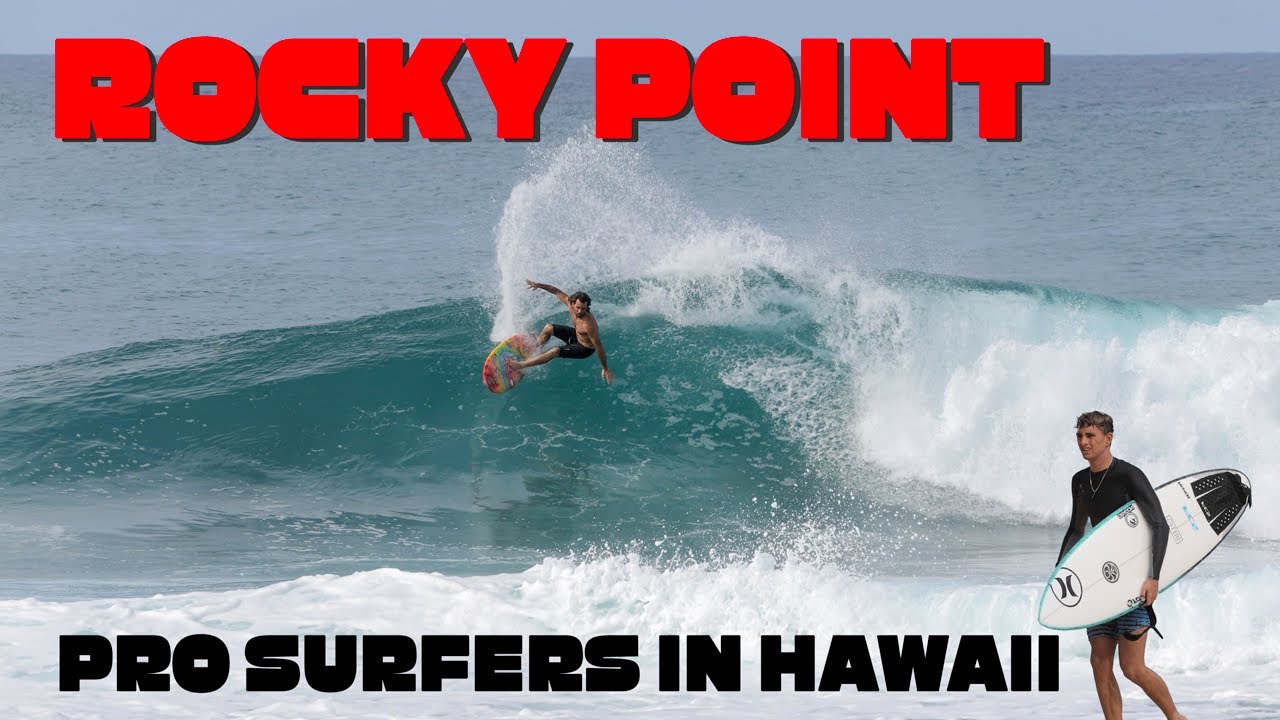 SURFING ROCKY POINT (4K Raw) Pro Surfers On The North Shore