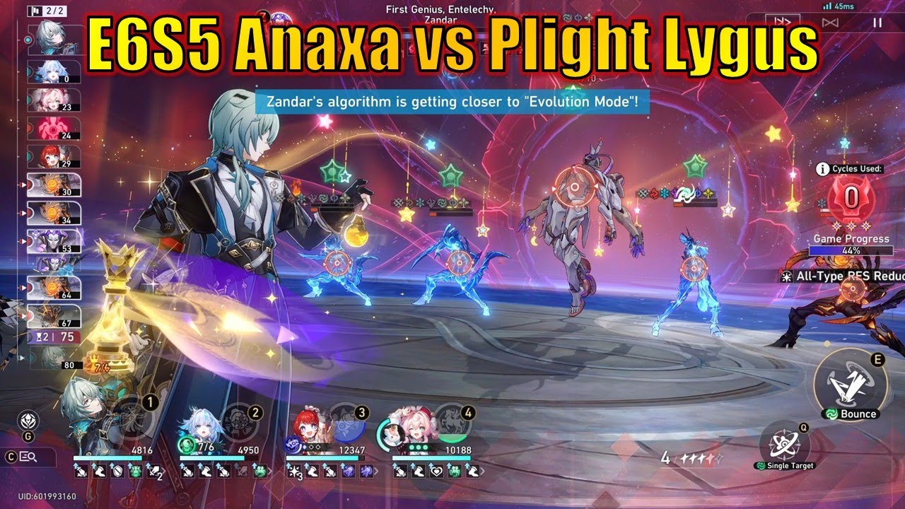 48 Cost E6S5 Anaxa Clears Hardest Anomaly Arbitration feat Cerydra Tribbie Hyacine