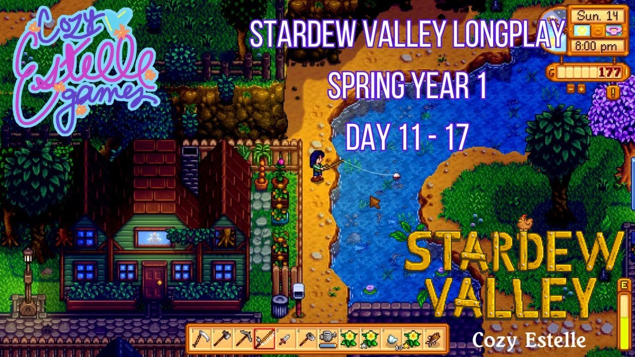 Third week of Spring Year 1 on Strawberry Farm #stardewvalley