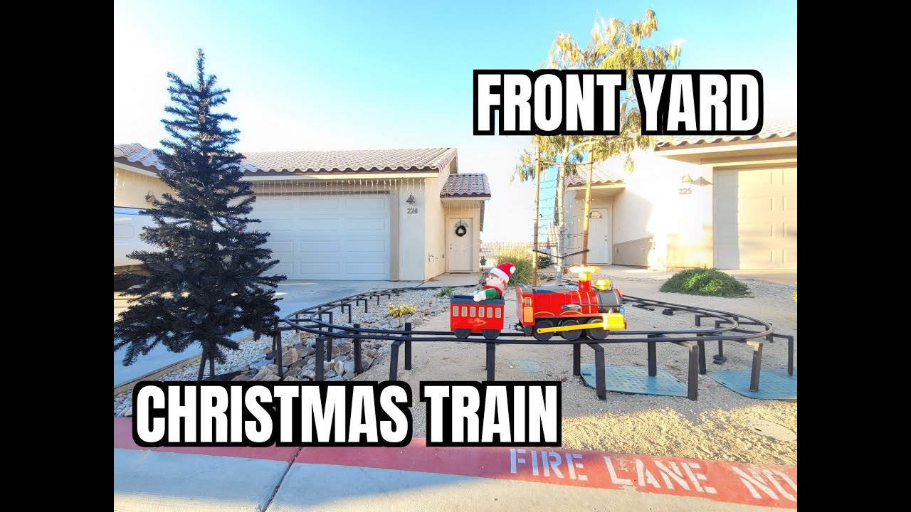 HOW TO BUILD A CHRISTMAS TRAIN IN YOUR FRONT YARD