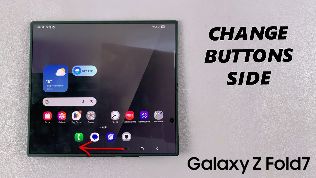 How To Move Navigation Buttons To Left / Right Side On Samsung Galaxy Z Fold 7