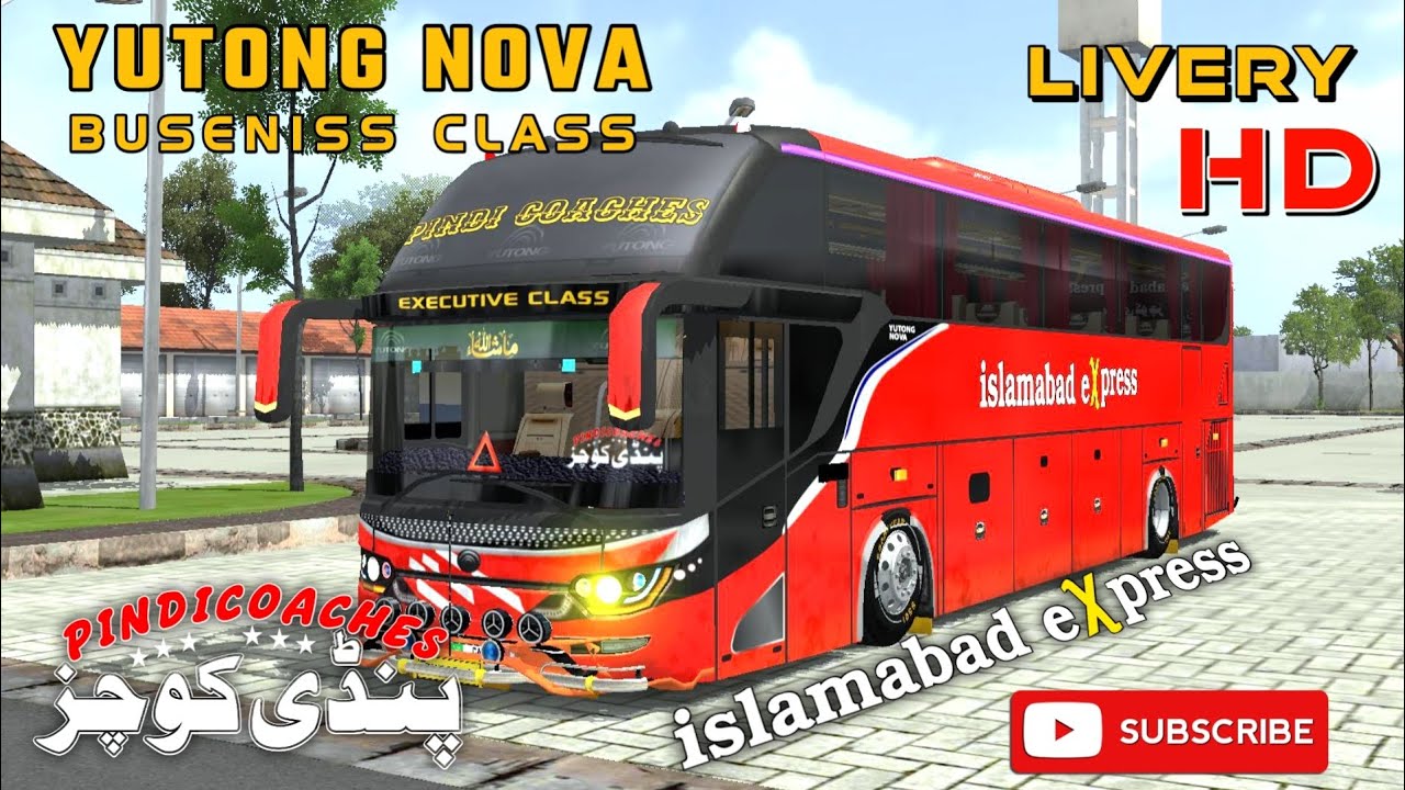 NEW LIVER PINDI COACHES ULTRA HD | BUS SIMULATOR INDONESIA GAMEPLAY | PAKISTANI BUS LIVERY