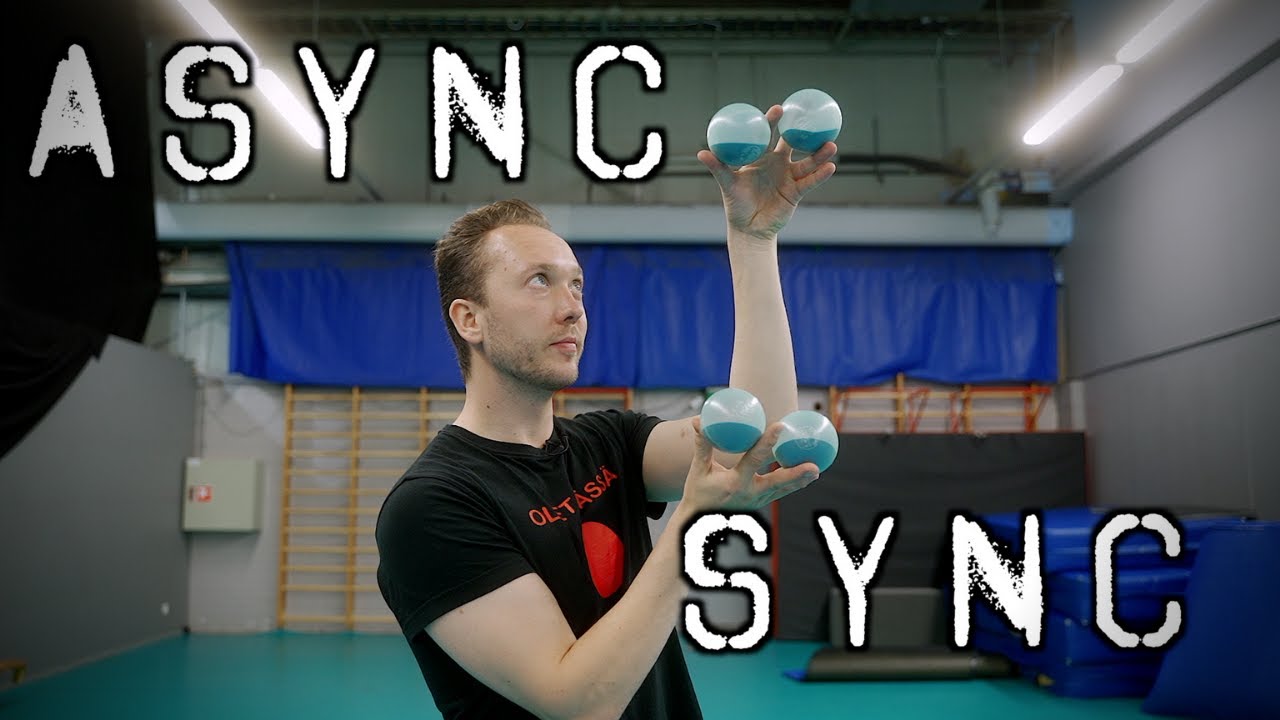 4 ball sync to async exercise and technique | Juggling tutorial