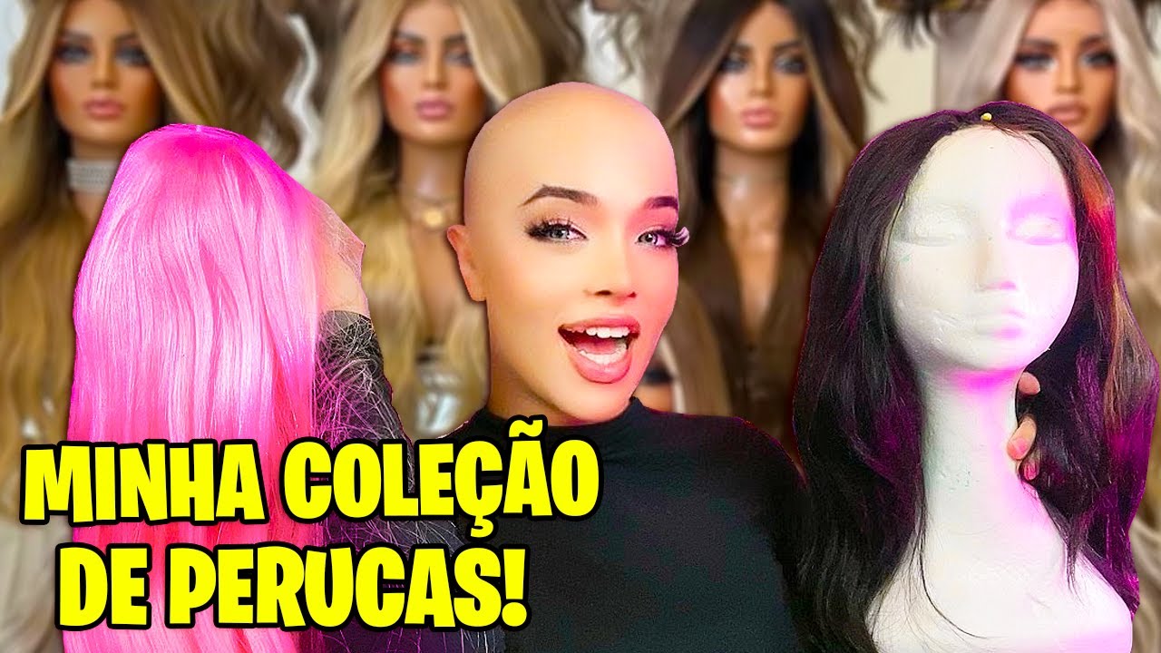 MINHA COLE&Ccedil;&Atilde;O DE PERUCAS LACE FRONT!