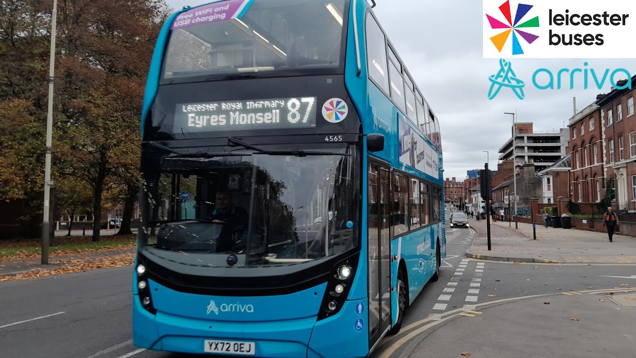 FULL ROUTE JOURNEY - Arriva Midlands Route 87 - Leicester to Eyres Monsell l 4574 YX72 OET