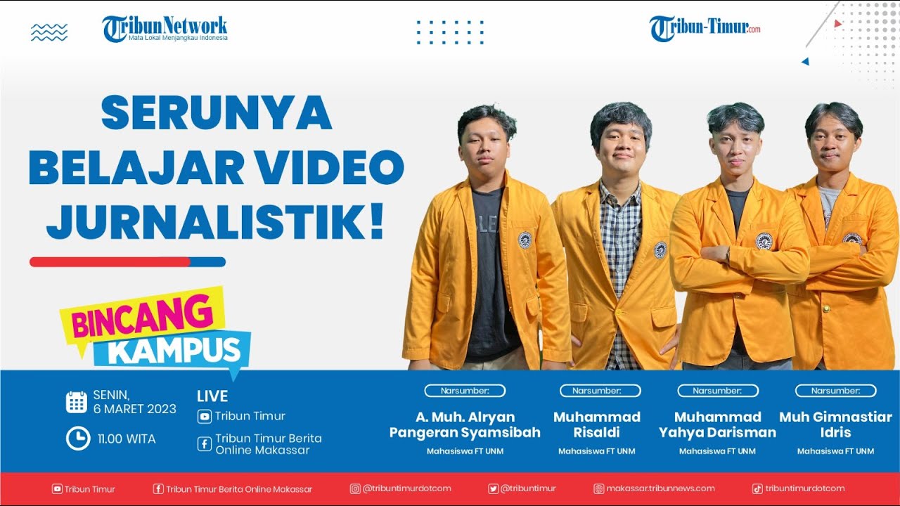 🔴BINCANG KAMPUS: Serunya Belajar Video Jurnalistik!