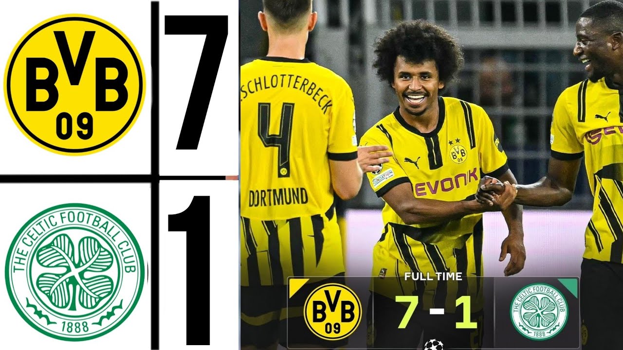 Borussia Dortmund vs Celtic 7:1 | BVB -celtic Highlights | UEFA Champions League 2024