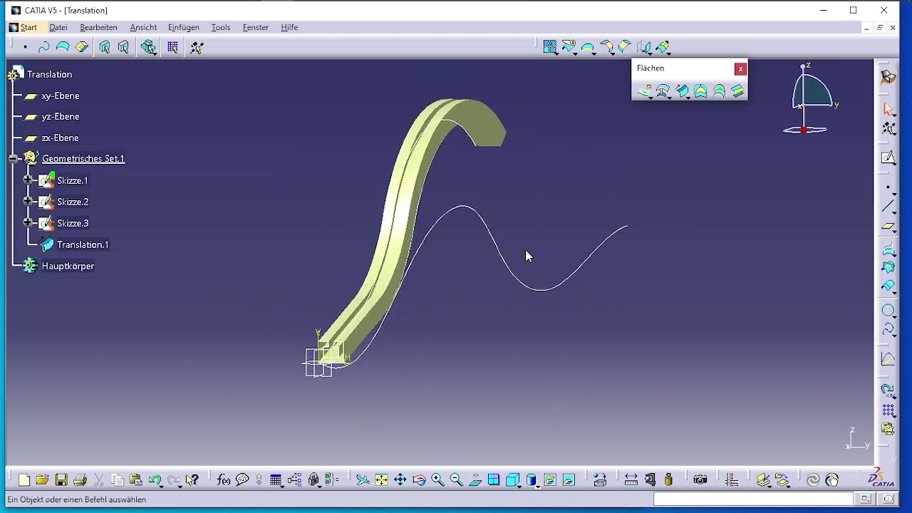 05 CATIA Translation Profil Spline