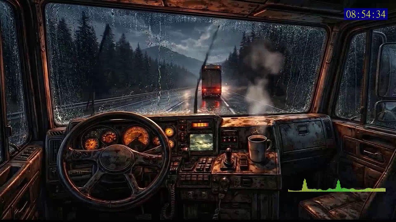 Deep Sleep Rain Loop with Calm Thunder Ambience