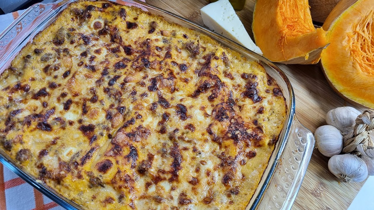 Lasagne con zucca e salsiccia