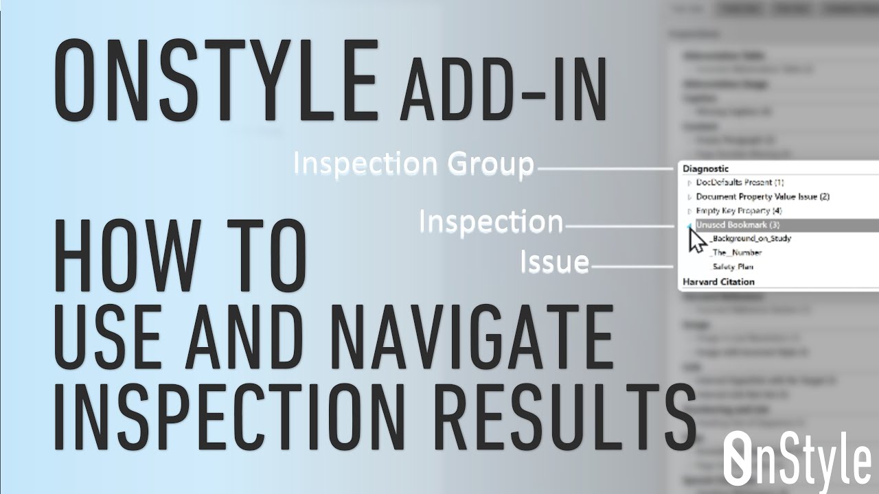 How to Use and Navigate OnStyle Validation Results