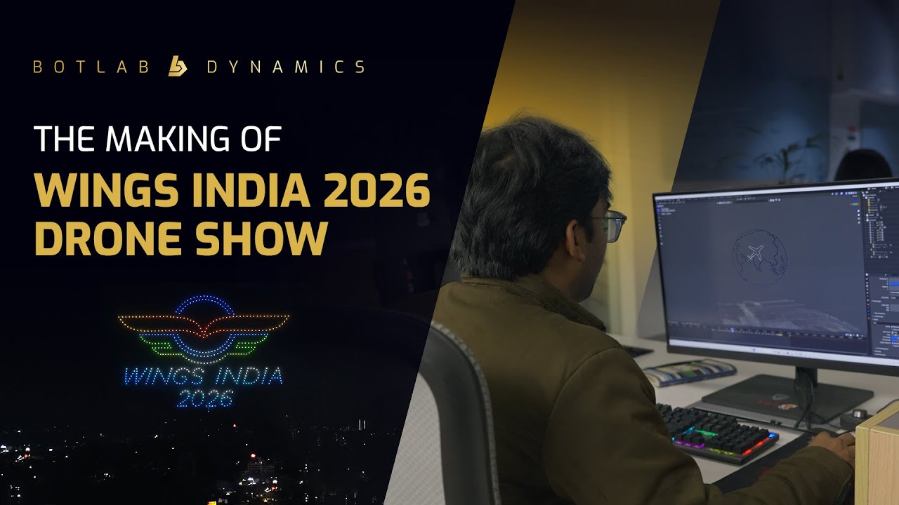 Inside the Making of the Wings India 2026 Drone Show | Design to Deployment | BotLab Dynamics