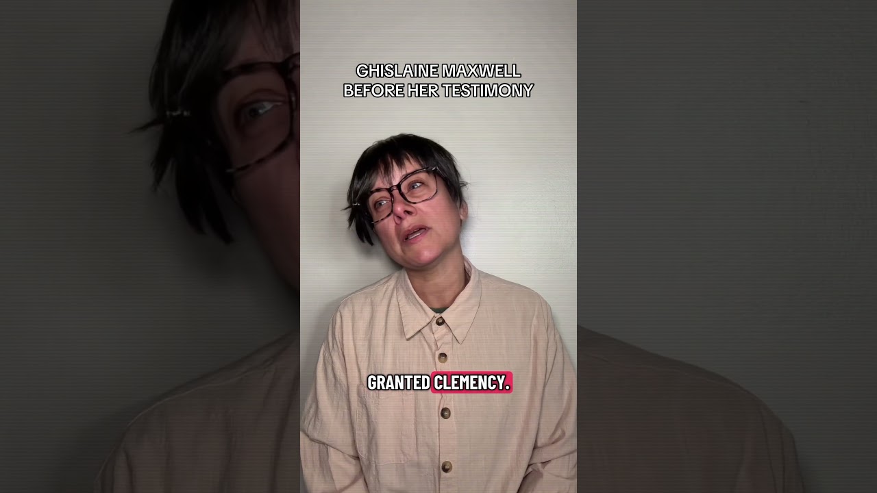 Actual footage of Ghislaine Maxwell before her testimony to Congress. #satire