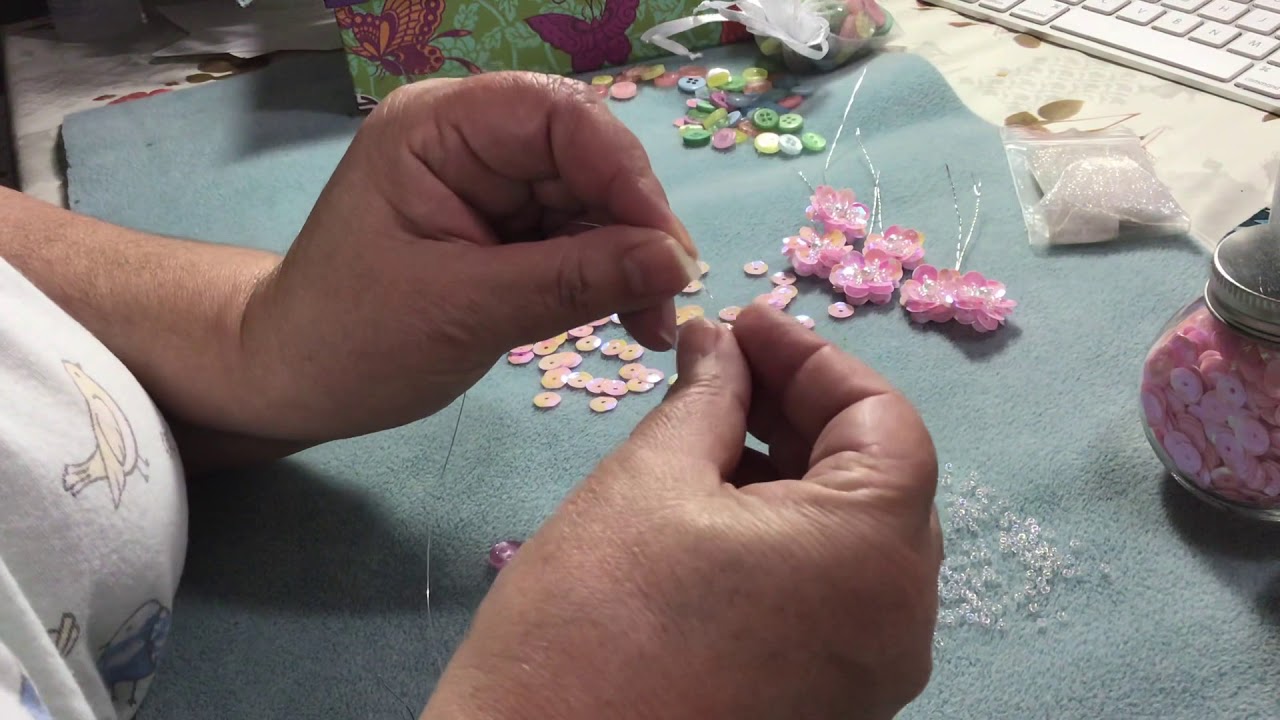 🌸🌸🌸 Sequins Flower 🌸🌸🌸