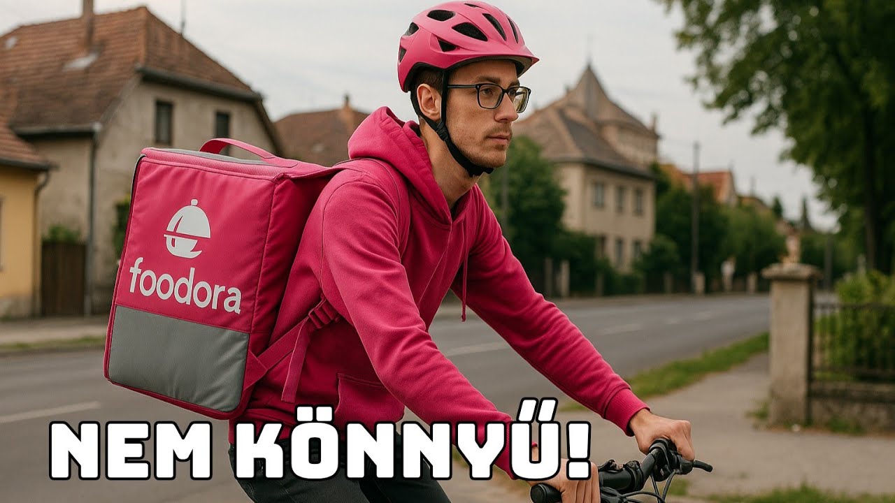 KÖZKÍVÁNATRA: ELSŐ VIDEÓM RÓZSASZÍNBEN * 🚴‍♂️💪🩷 * Egy Foodorás műszak és tapasztalatok