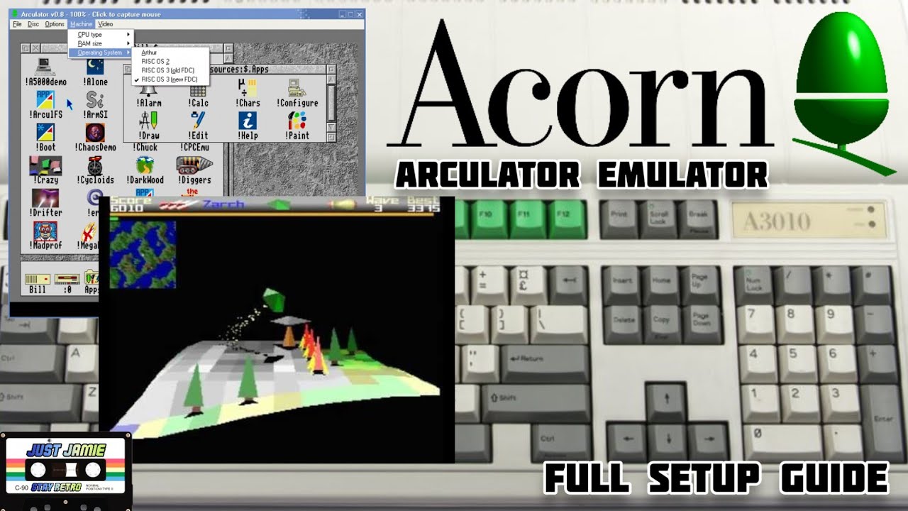 Руководство по настройке эмулятора Arculator - Archimedes - для начинающих #arculator #acornarchi...