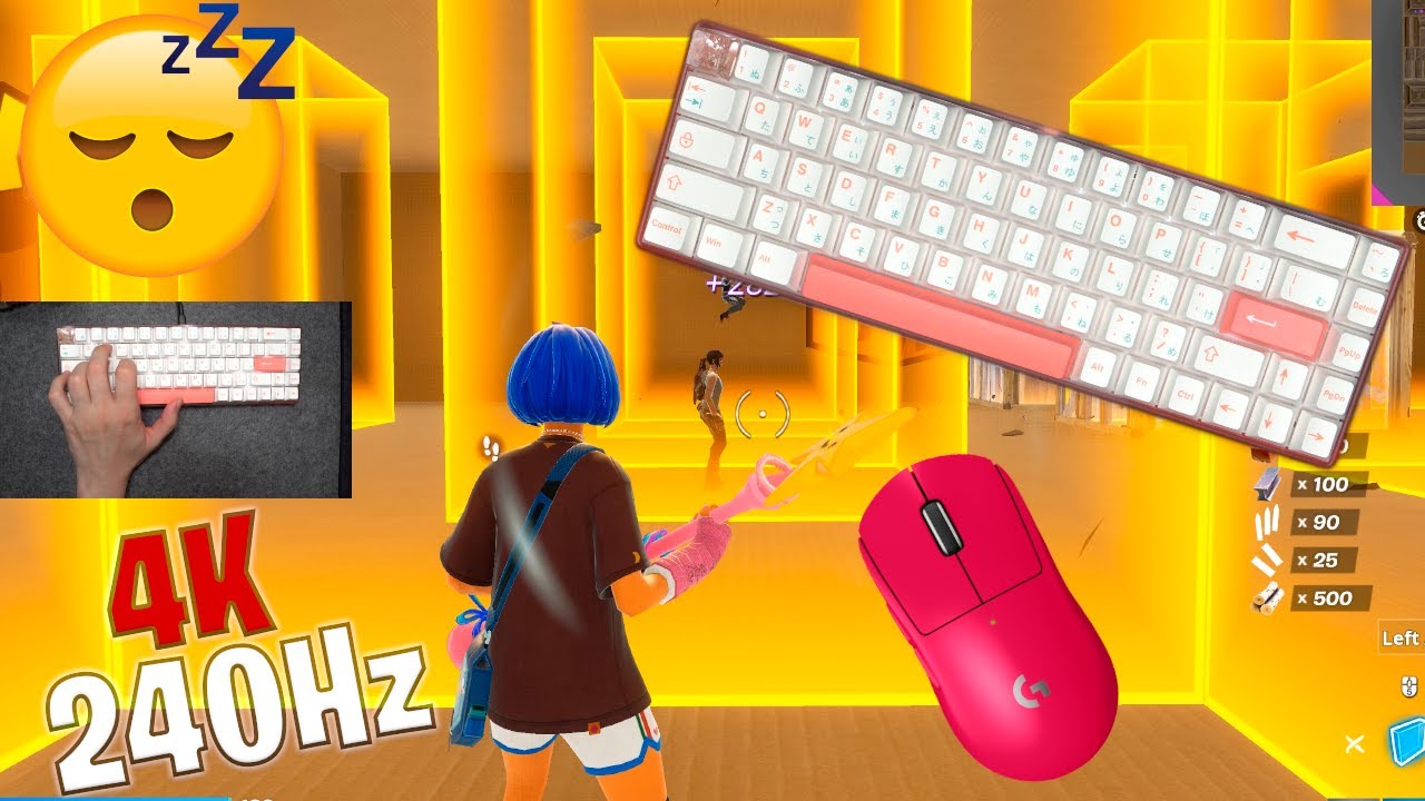 $100 Custom Novice68 Keyboard ASMR 😴 Box Fight Gameplay 📦 Satisfying Keyboard Fortnite 4K 240 FPS 🏆