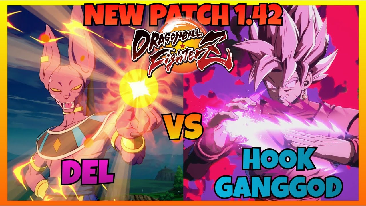 DBFZ 1.42 - DEL vs HOOKGANGGOD games (Goku Black, Beerus, SSJ Goku vs Goku Black, Z Broly, Piccolo)