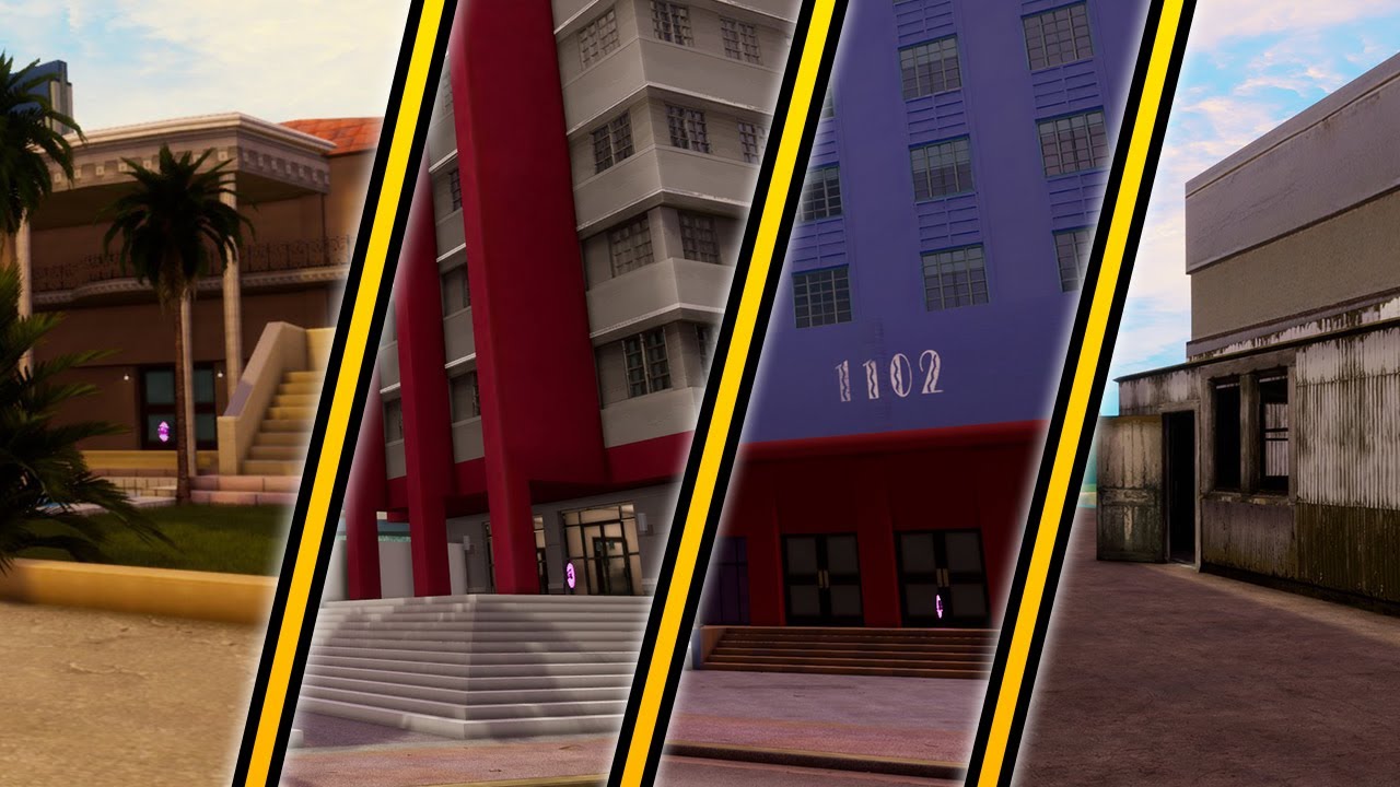 GTA Vice City – Вся недвижимость и её местоположение | Как найти убежища в Vice City