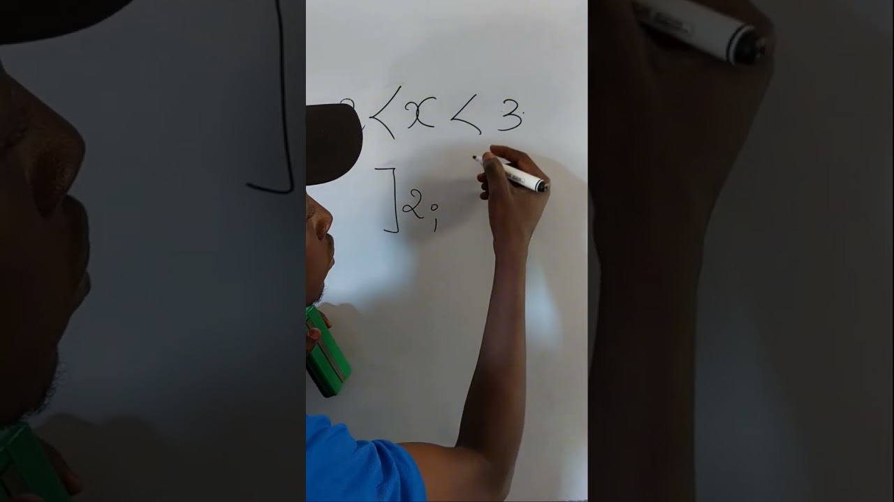 &Eacute;crire sous forme d'intervalle une in&eacute;galit&eacute; #maths #fonction #professor #exercice #mathematiques