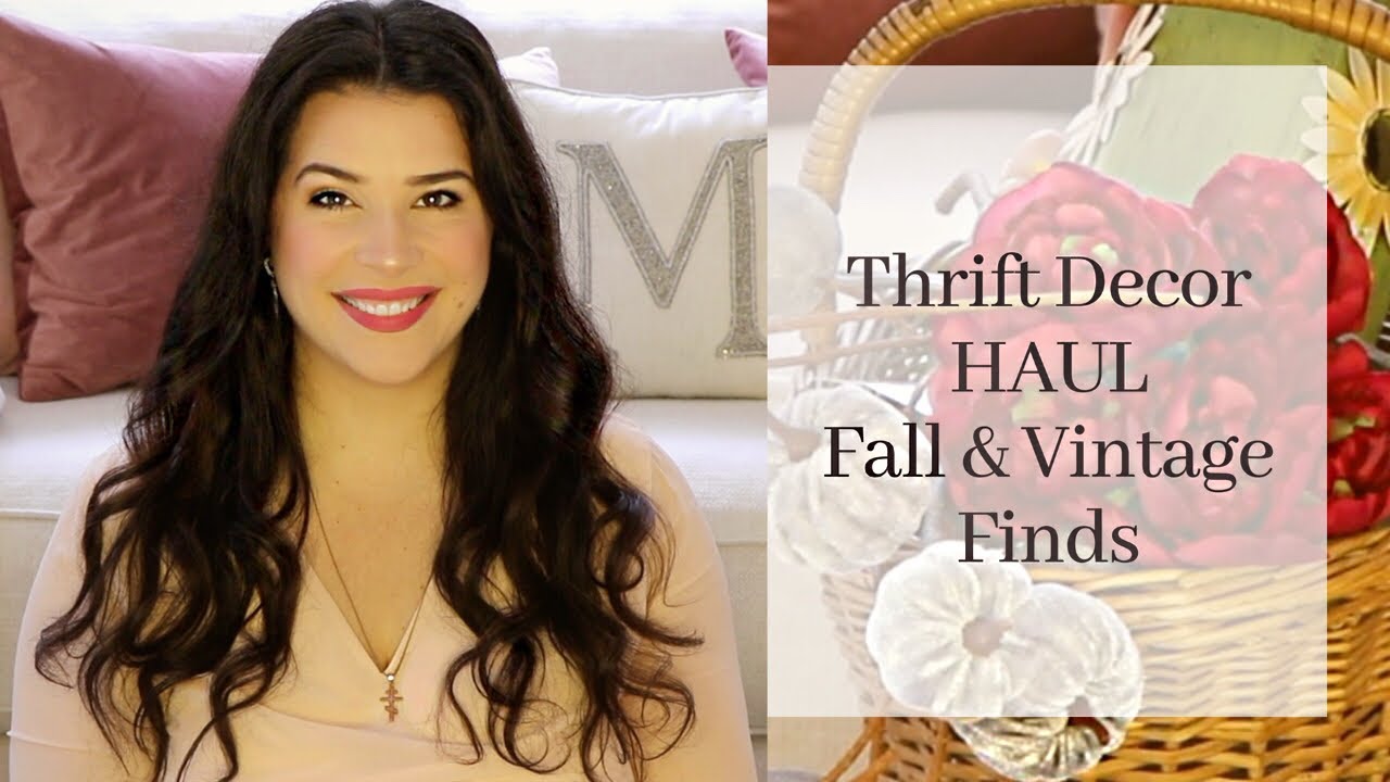 Thrift Fall Decor Haul 2019 | GoodWill, Local Thrift + Hobby Lobby & Dollar Tree ♡MissJustinaMarie