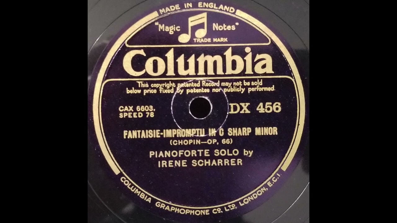 Irene Scharrer plays Chopin: Fantaisie-Impromptu & Revolutionary Etude