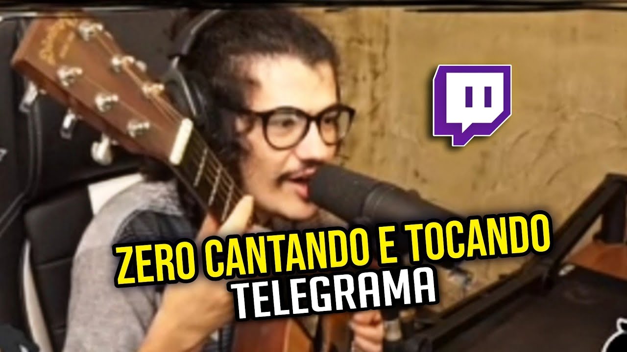 Zero Badass cantando e tocando - Telegrama