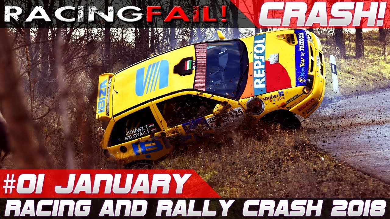 Racing and Rally Crash Compilation Week 1 January 2018 | RACINGFAIL