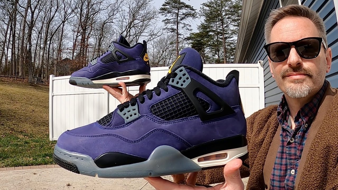 Air Jordan 4 - Imperial Purple - LAKERS - Очень премиальная модель GR