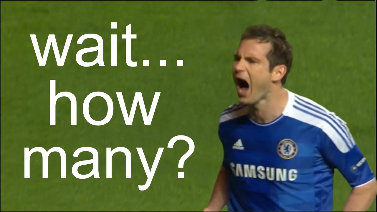 I found all of Frank Lampard's freekick goals...