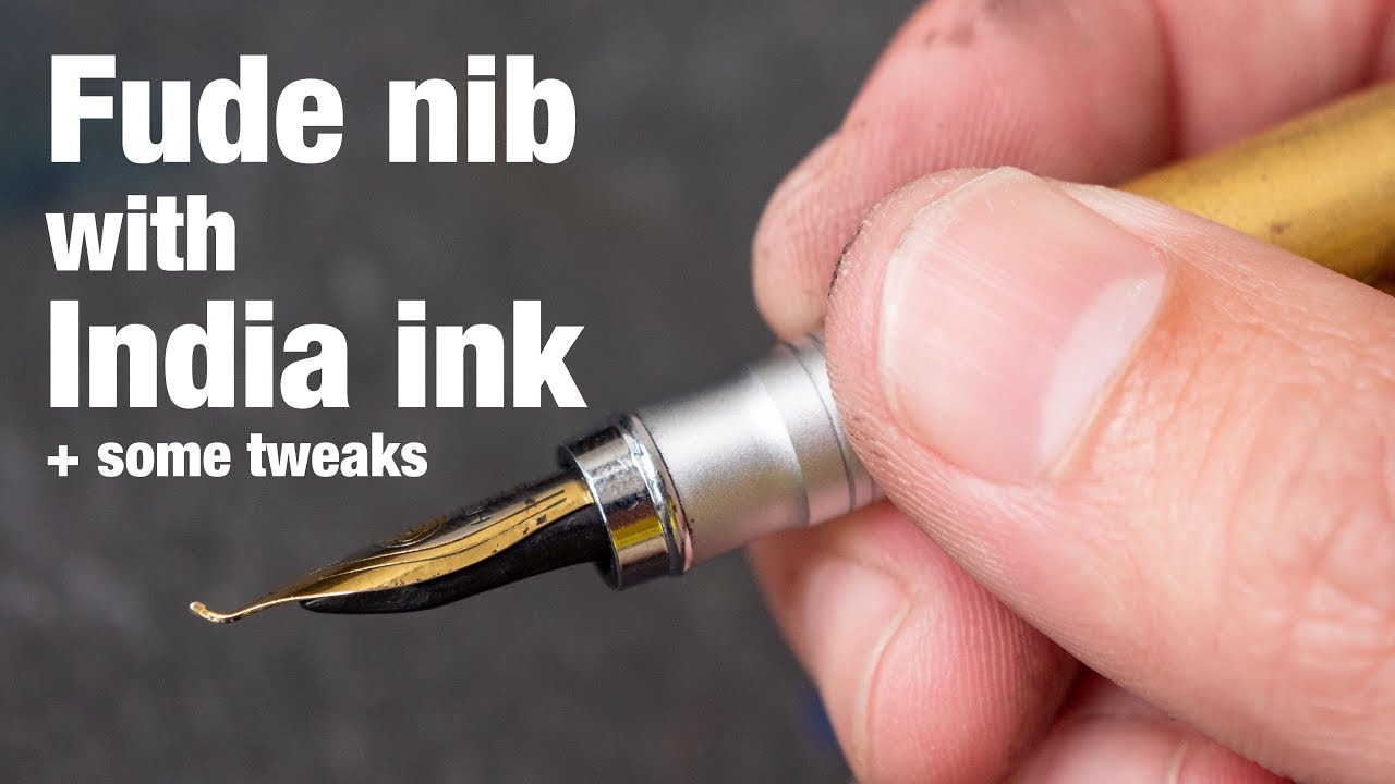 Fude Nib with India Ink