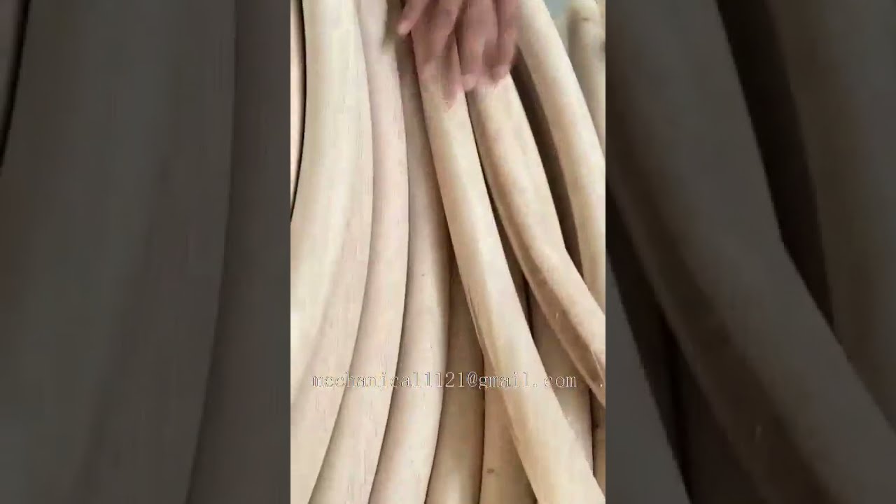 Bending round wooden rod stick processing
