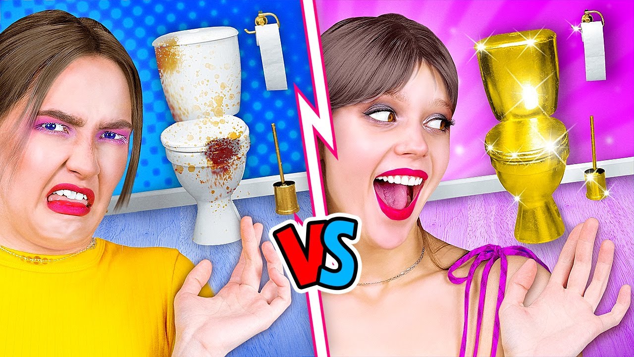 RICH vs BROKE | Funny And Awkward Moments, Brilliant Hacks and DIYs!