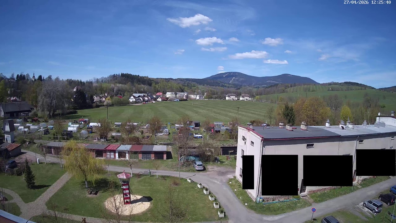 Živ&aacute; kamera - Mlad&eacute; Buky - pohled na Černou horu  4K