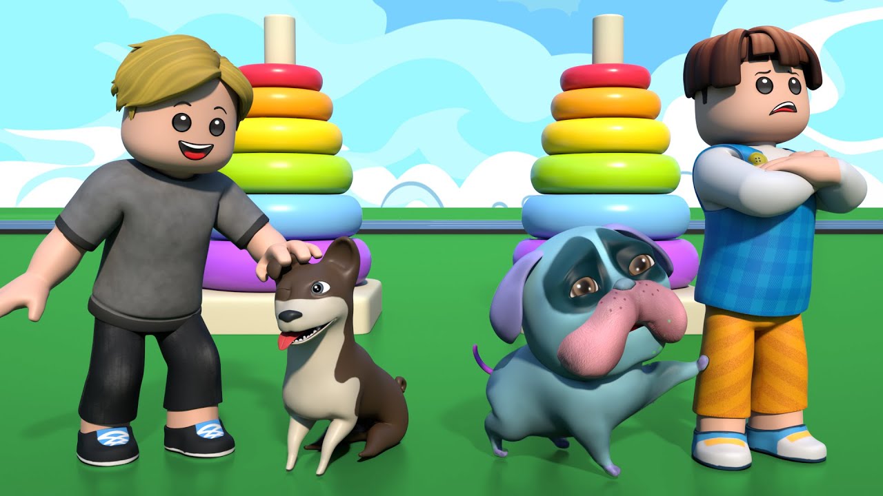ROBLOX Brookhaven 🏡RP - Питомец класса: Genius против Silly PJ Dog | Король Roblox