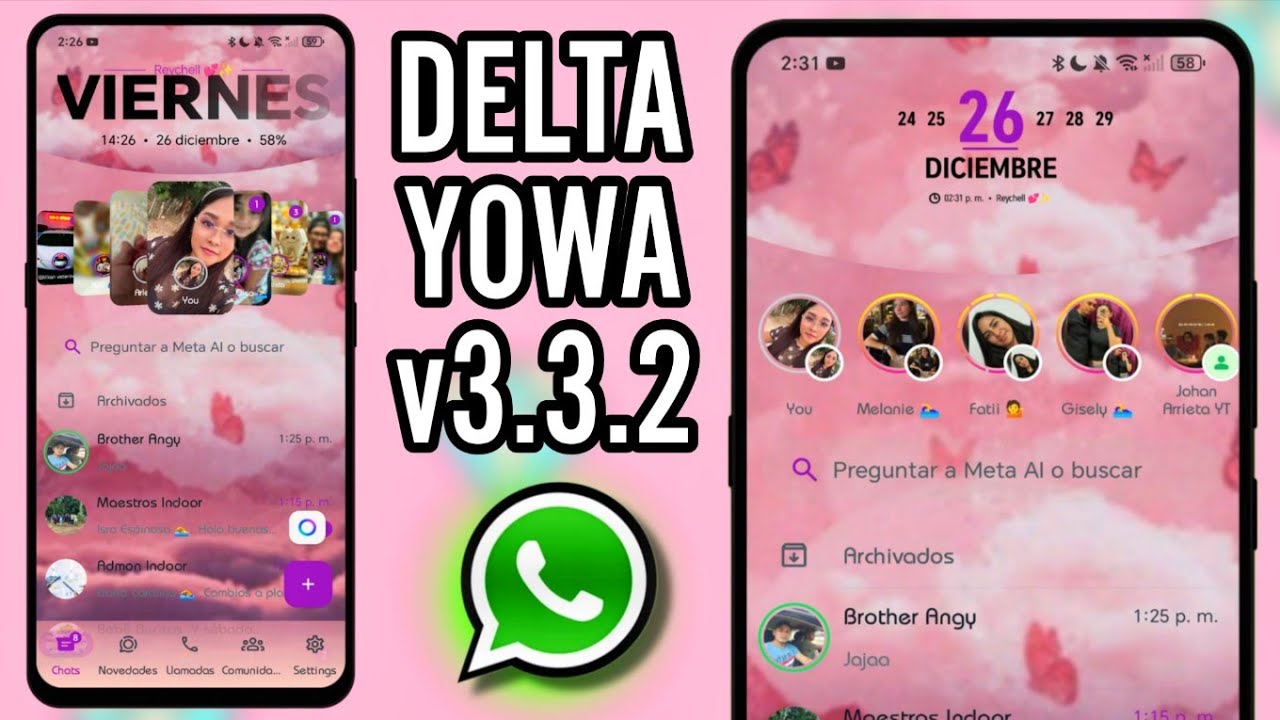WhatsApp Delta Yowa V3.3.2 🔥 | Nueva Actualizaci&oacute;n 2025 ✅