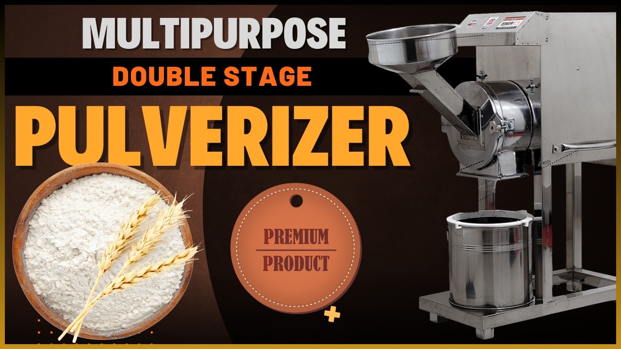 Stainless Steel Body 2in1 Commercial Pulveriser Machine | +91 95120 06774