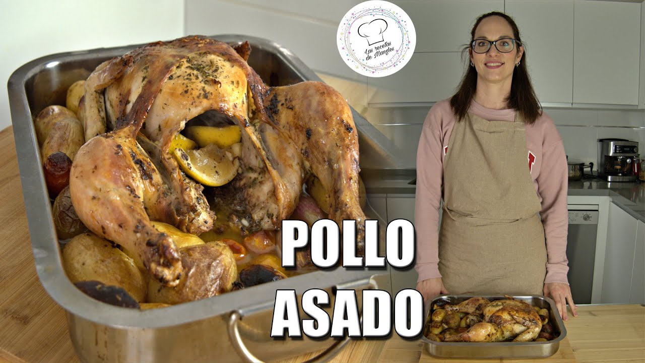 🔶 POLLO ASADO al HORNO 🔶 Con Patatas, Chalotas y Tomates cherry | 2021