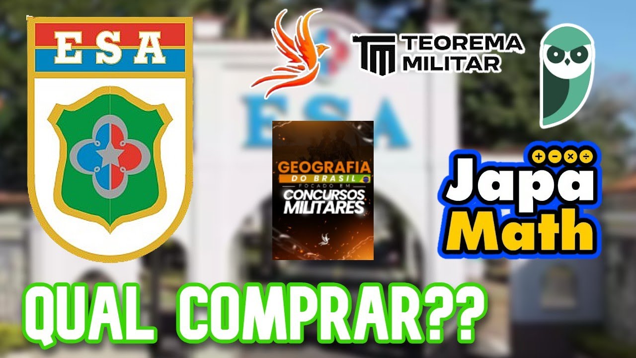 QUAIS CURSOS COMPRAR PARA A PROVA DA ESA?