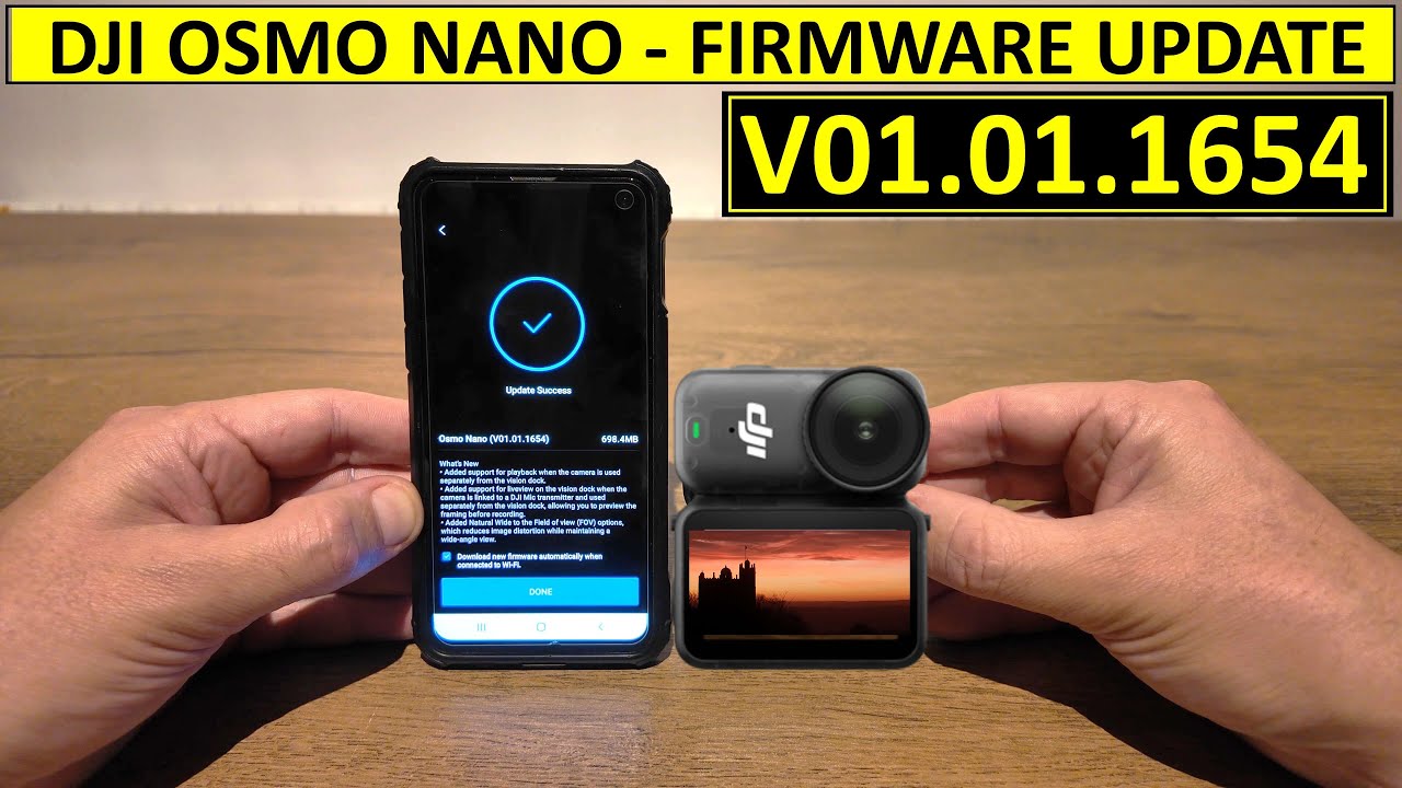 DJI OSMO NANO &mdash; НОВОЕ ОБНОВЛЕНИЕ ПРОШИВКИ V01.01.1654. Стоит ли обновляться? Что нового и что исп...