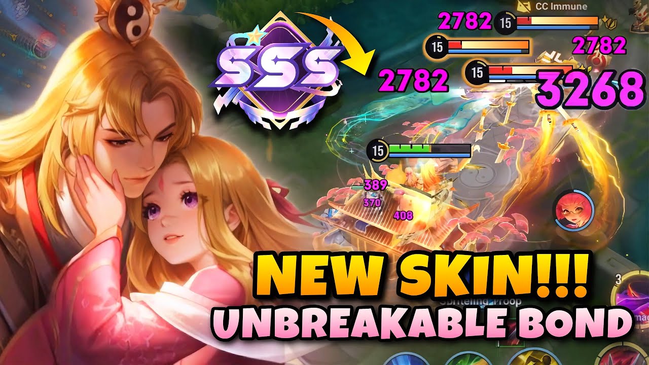 NEW SKIN! UNBREAKABLE BOND GAN & MO SKIN FULL MID LANE GAMEPLAY! | HONOR OF KINGS
