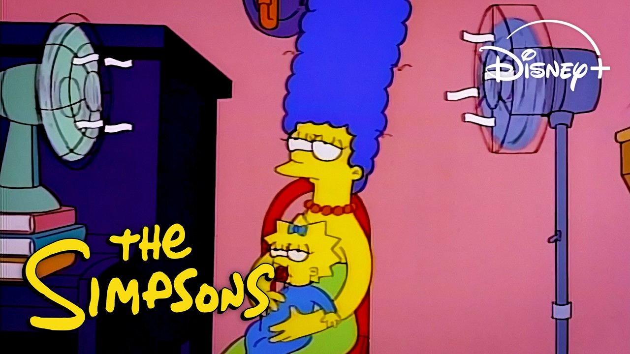A Heatwave In Springfield | The Simpsons | Disney+ UK