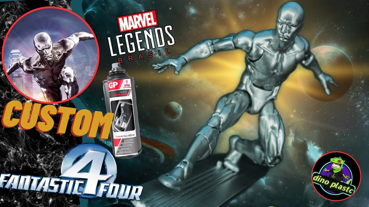 Custom silver surfer fantastic four 2007 Marvel Legends!!!!! #4fantasticos 