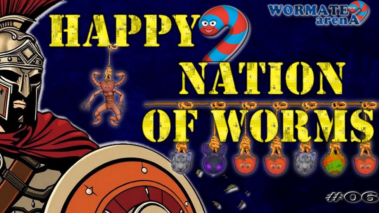 Happy Nation of Worms 🍌 | Wormate.io Arena Gameplay #06